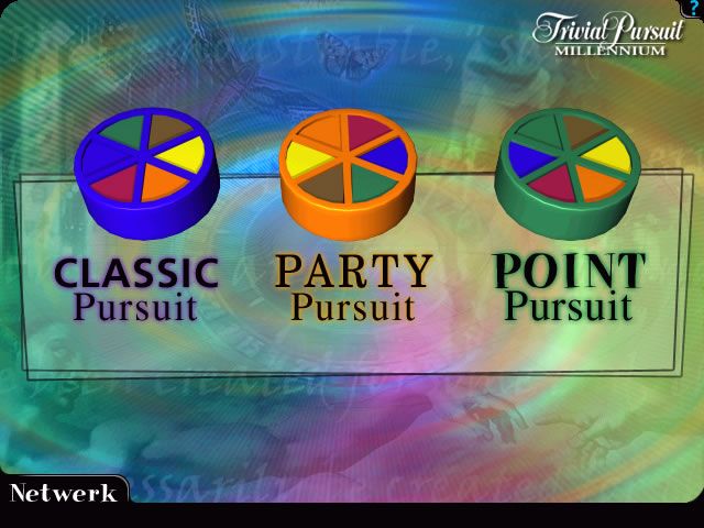Trivial Pursuit: Millennium Edition (Windows) screenshot: Choose one of the three available game modes.