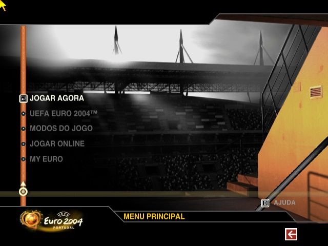 UEFA Euro 2004 Portugal (Windows) screenshot: Main menu