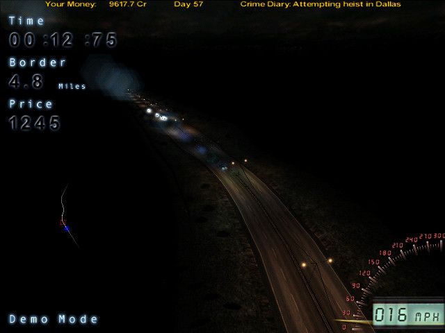 Hot Wired (Windows) screenshot: Demo mode camera