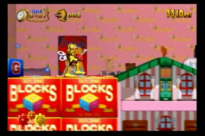 Clockwork Knight (SEGA Saturn) screenshot: Making your way across blocks of blocks