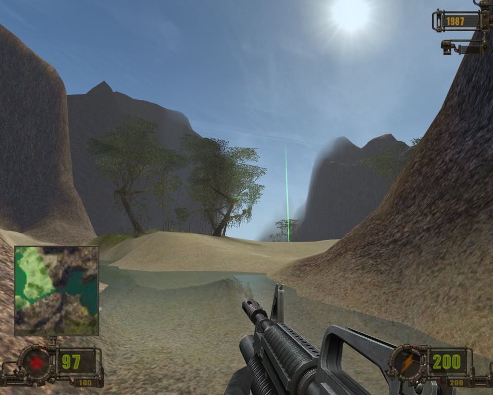 Vivisector: Beast Within (Windows) screenshot: The game has some fabulous outdoor scenes