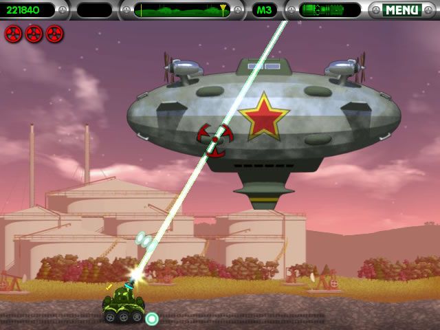 Heavy Weapon Deluxe (Windows) screenshot: Third level boss