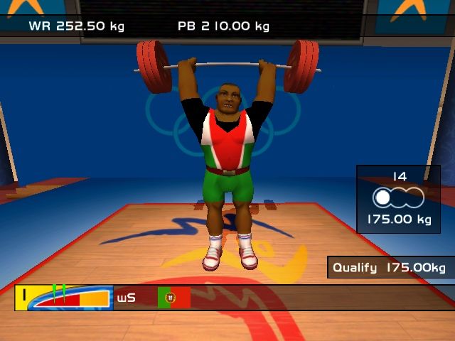 Sydney 2000 (Windows) screenshot: Weightlifting