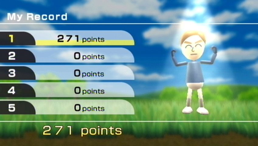 Wii Play (Wii) screenshot: Your final score