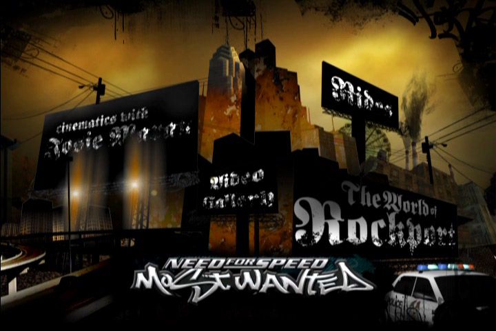 Need for Speed: Most Wanted (Black Edition) (Windows) screenshot: Main menu