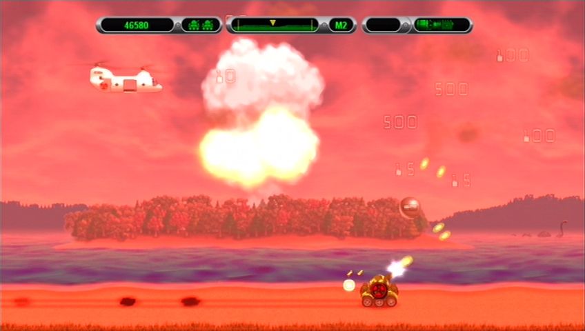 Heavy Weapon Deluxe (Xbox 360) screenshot: Take that!