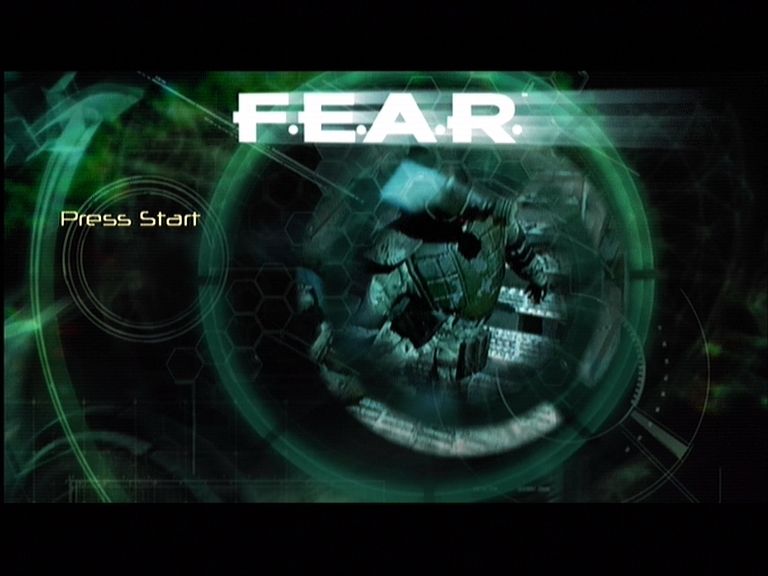 F.E.A.R.: First Encounter Assault Recon (Xbox 360) screenshot: F.E.A.R title screen