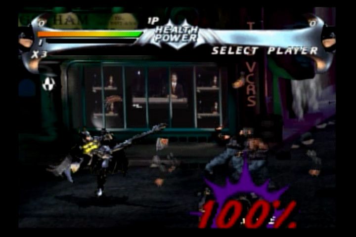 Batman Forever (SEGA Saturn) screenshot: Batman action