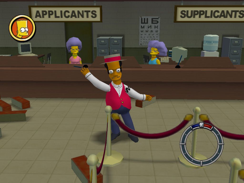 The Simpsons: Hit & Run (Windows) screenshot: This game features many characters from the show.