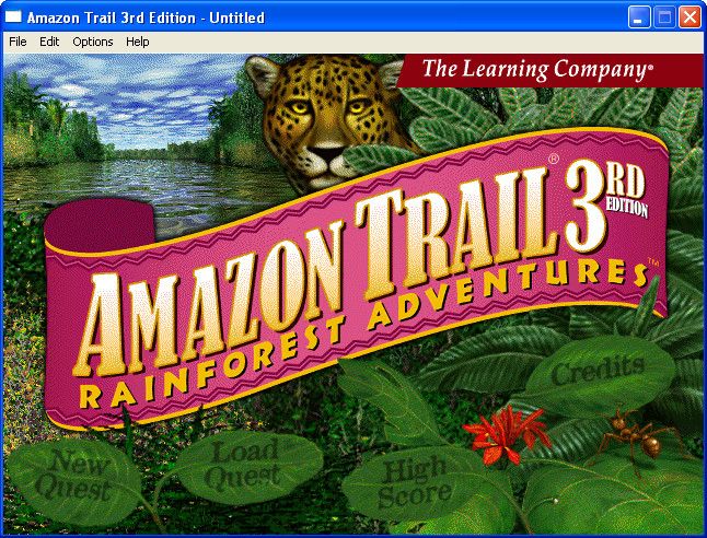 Amazon Trail: 3rd Edition (Windows) screenshot: Title screen