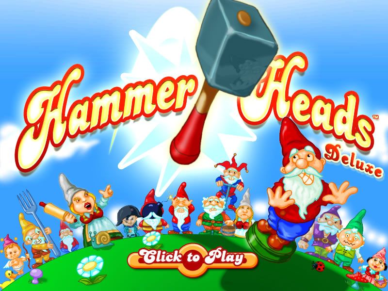 Hammer Heads Deluxe (Windows) screenshot: Title screen