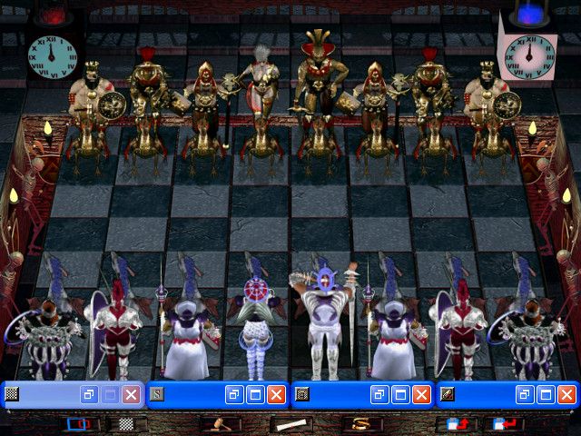 Combat Chess (Windows) screenshot: The main board, without any windows