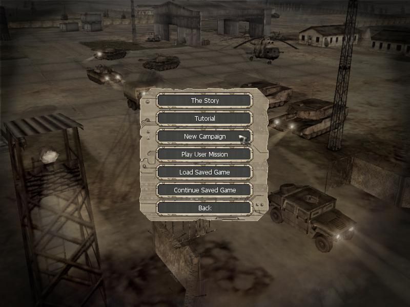 Soldiers of Anarchy (Windows) screenshot: Er...another main menu...