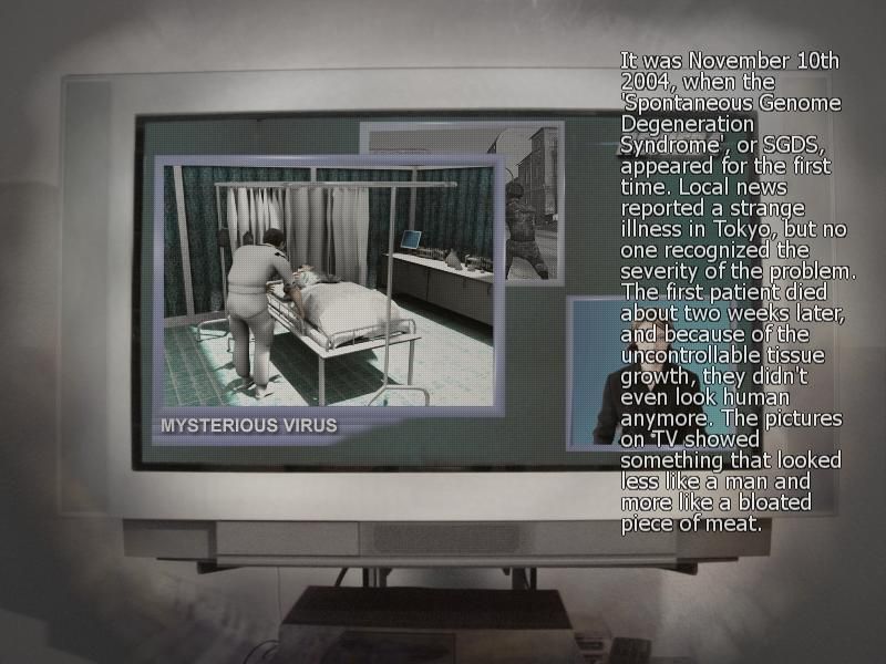 Soldiers of Anarchy (Windows) screenshot: Intro - news about the virus and how all hell broke loose...