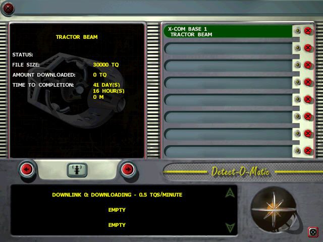 X-COM: Interceptor (Windows) screenshot: Research