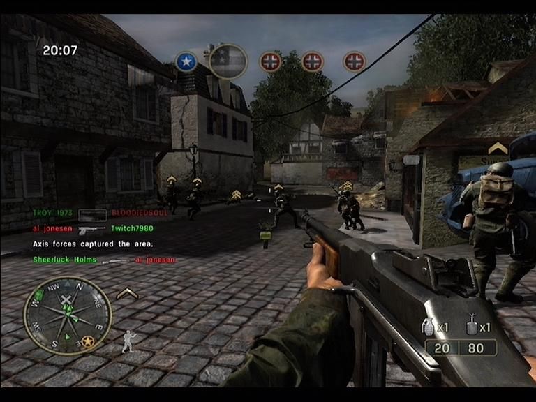 Call of Duty 3 (Xbox 360) screenshot: Call Of Duty 3 has a great multiplayer mode!