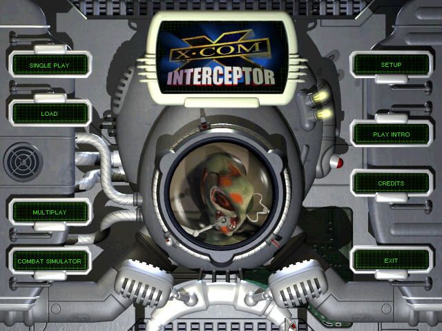 X-COM: Interceptor (Windows) screenshot: Main menu