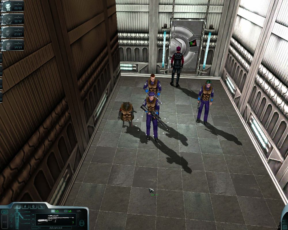 Cops 2170: The Power of Law (Windows) screenshot: The squad, ready for action...(uh, yeah, that IS a giant rat.)