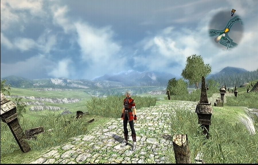 Enchanted Arms (Xbox 360) screenshot: The scenery is quite beautiful.