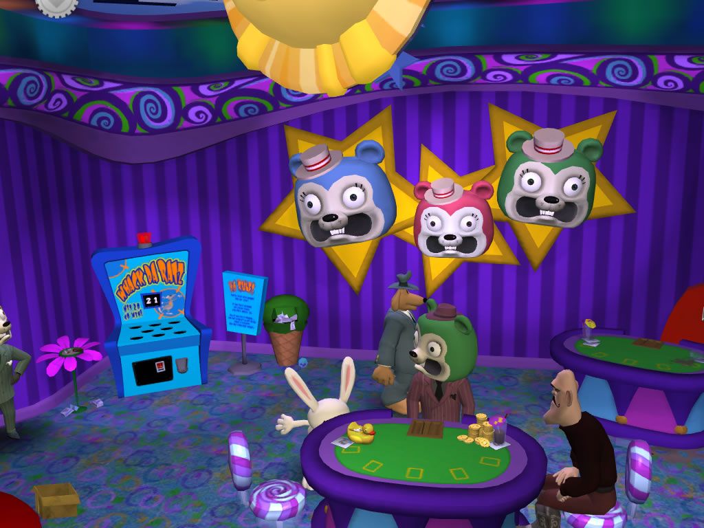 Sam & Max: Episode 3 - The Mole, the Mob, and the Meatball (Windows) screenshot: Browsing the casino.
