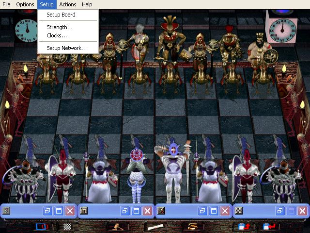 Combat Chess (Windows) screenshot: Setup menu