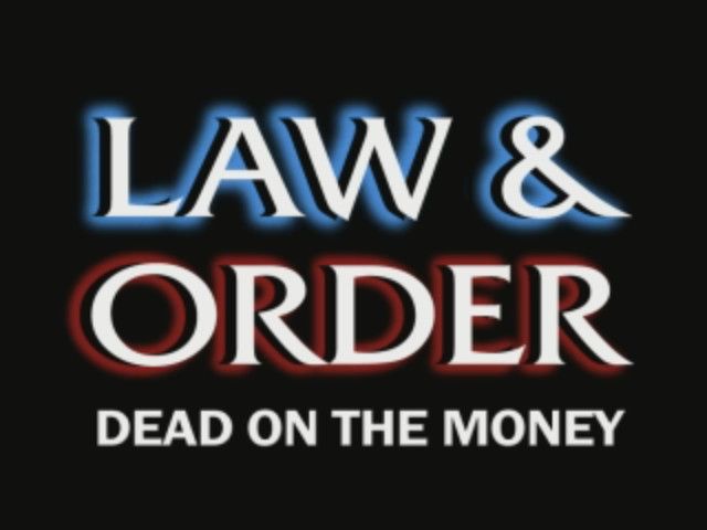 Law & Order: Dead on the Money (Windows) screenshot: Title screen from the opening animation