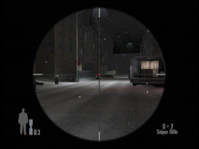 Max Payne (Xbox) screenshot: Sniper rifle