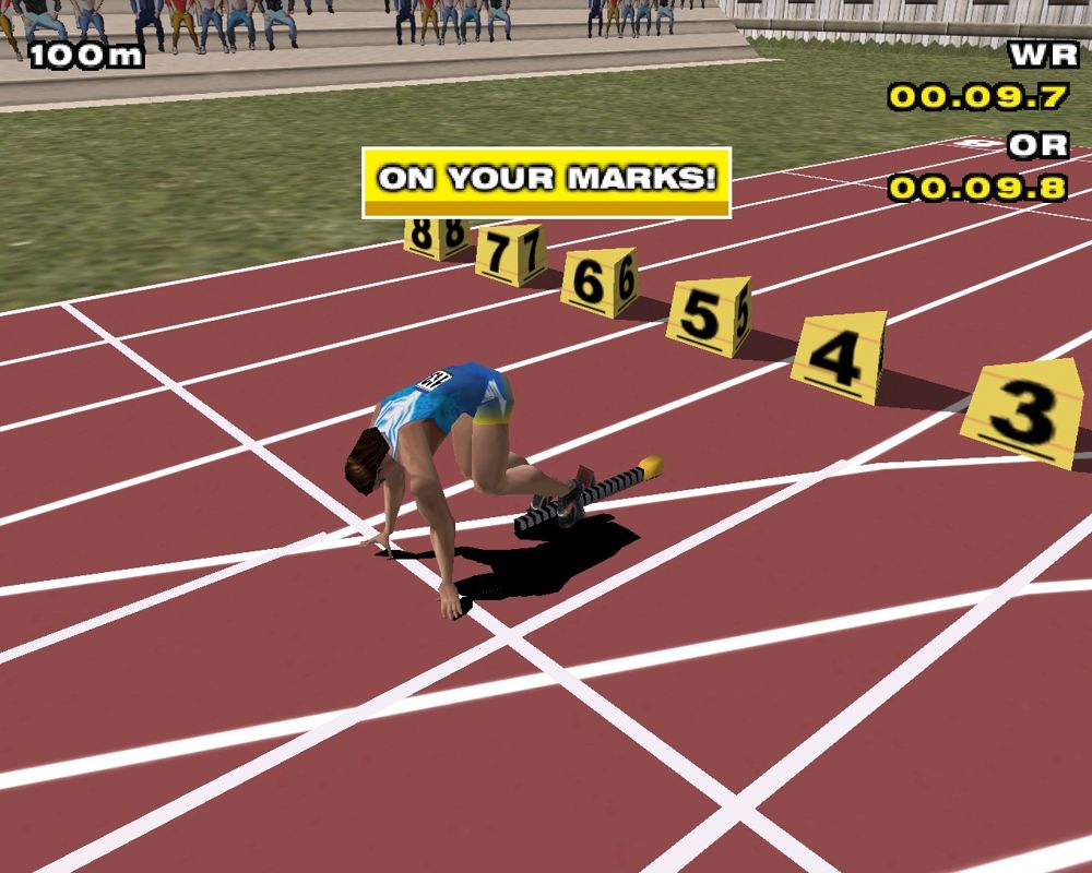 Sergei Bubka's Millennium Games (Windows) screenshot: On your marks!