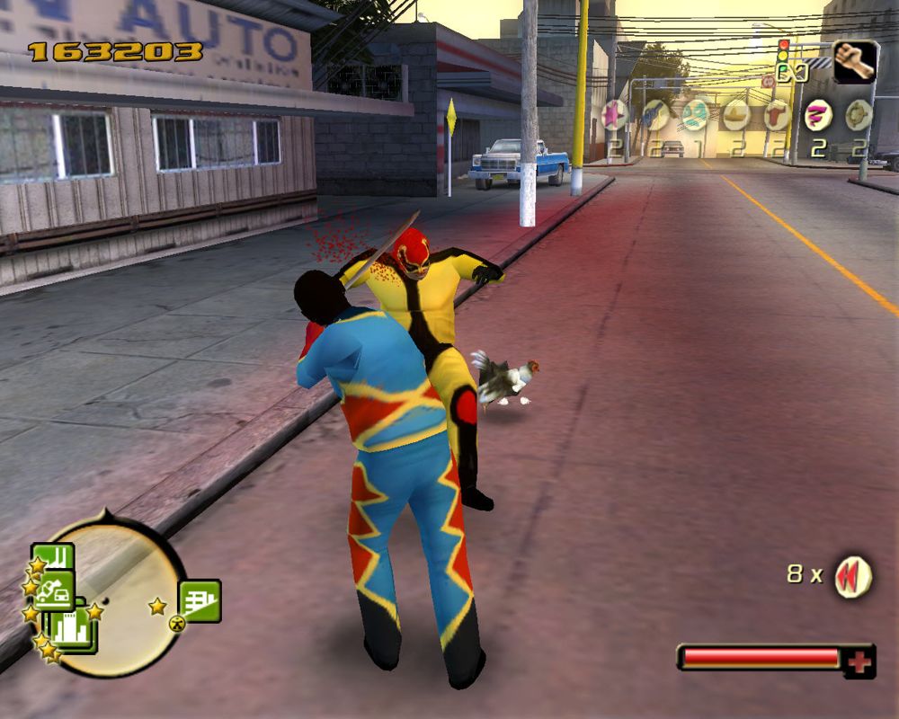 Total Overdose: A Gunslinger's Tale in Mexico (Windows) screenshot: Mad Wrestler mini-game