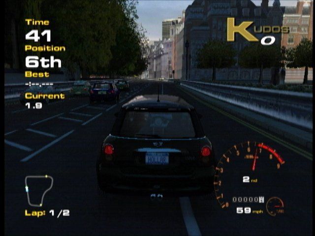 Project Gotham Racing (Xbox) screenshot: Beginning a race.