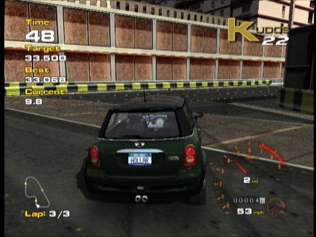 Project Gotham Racing (Xbox) screenshot: Time trial mode