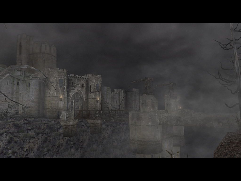 Resident Evil 4 (Windows) screenshot: Castle view