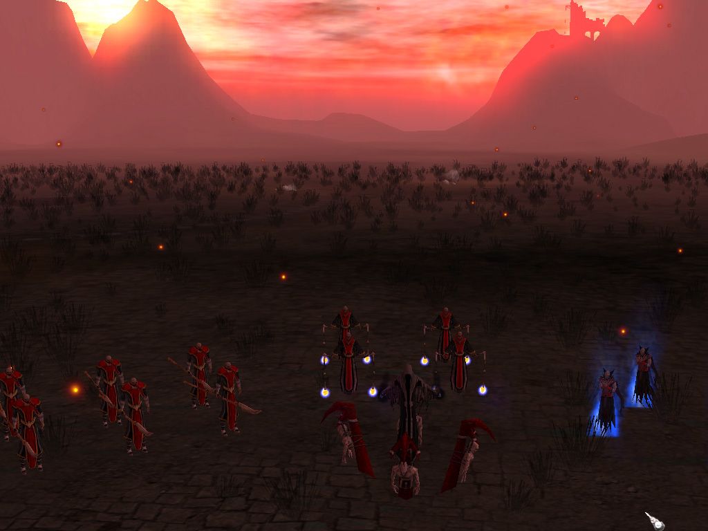 Dreamlords (Windows) screenshot: Nihilim units facing the end.