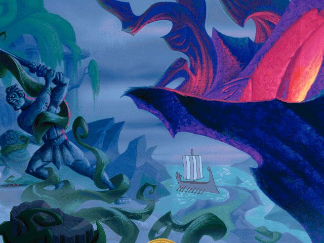 Disney's Hades Challenge (Windows) screenshot: The island of Medusa