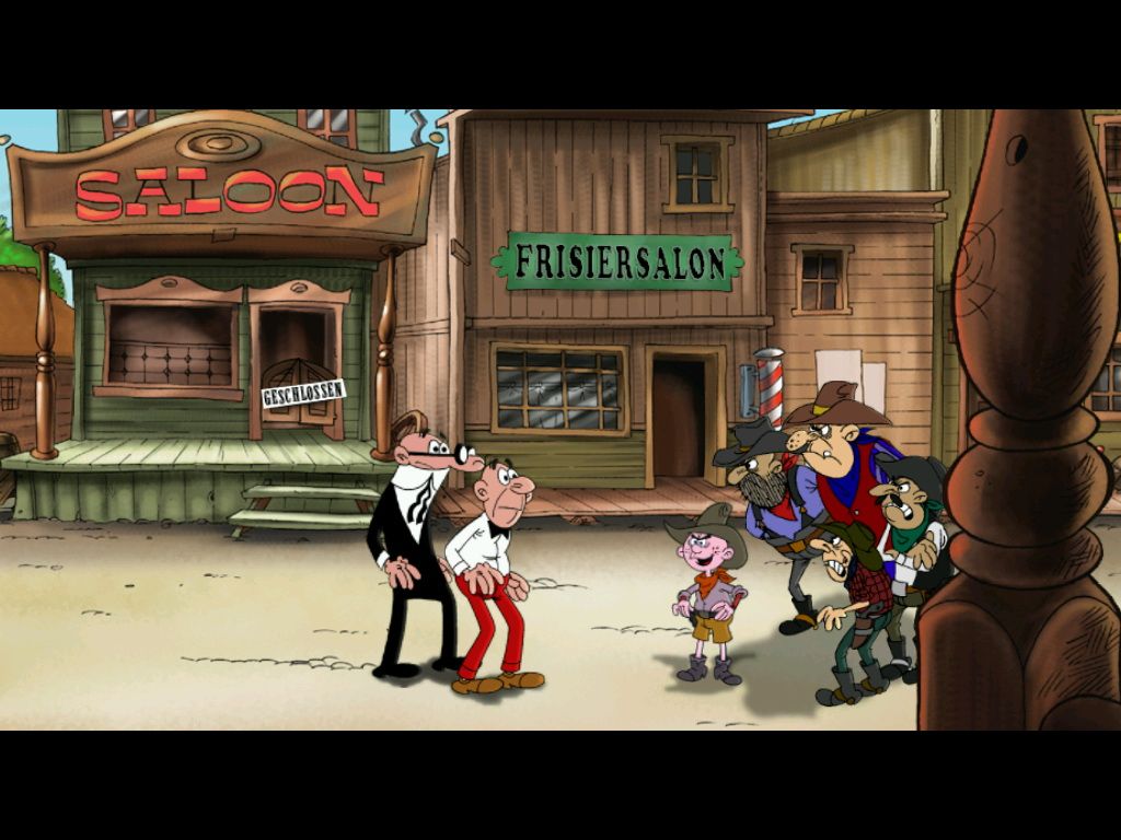 Mortadelo y Filemón: Una Aventura de Cine (Windows) screenshot: Meet Billy the Kid.