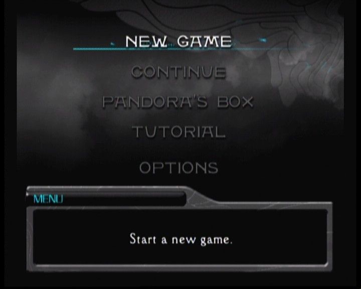 Panzer Dragoon Orta (Xbox) screenshot: Main menu