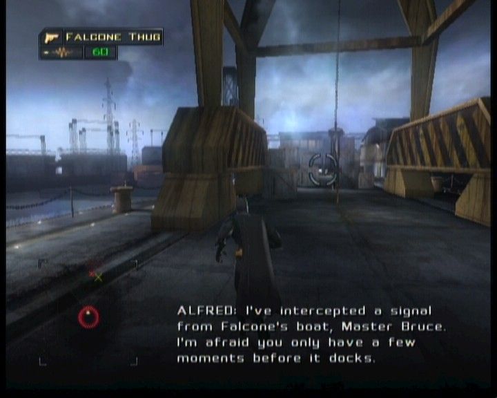 Batman Begins (Xbox) screenshot: At the docks
