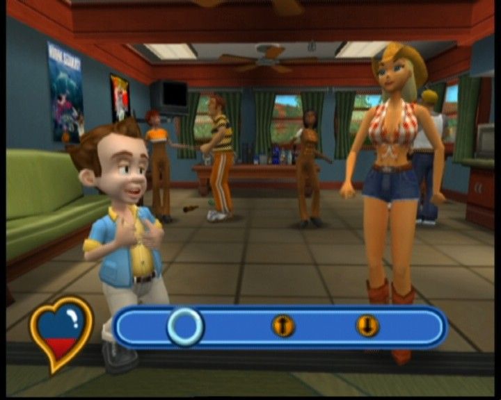 Leisure Suit Larry: Magna Cum Laude (Uncut and Uncensored!) (Xbox) screenshot: Dancing is just one of the many quick-time events.