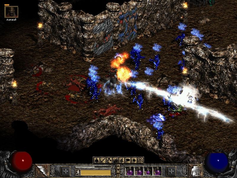 Diablo II: Lord of Destruction (Windows) screenshot: We are now in the Halls of Anguish, searching for Nihlathak.