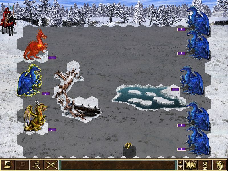 Heroes Chronicles: The Final Chapters (Windows) screenshot: Rust Dragons, Azure Dragons and Gold Dragons