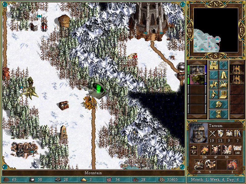 Heroes Chronicles: The Final Chapters (Windows) screenshot: Seek the Sword of Frost in the Land of Frost