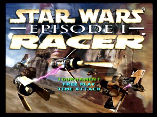 Star Wars: Episode I - Racer (Nintendo 64) screenshot: Main menu