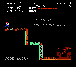 Trojan (NES) screenshot: Master map screen