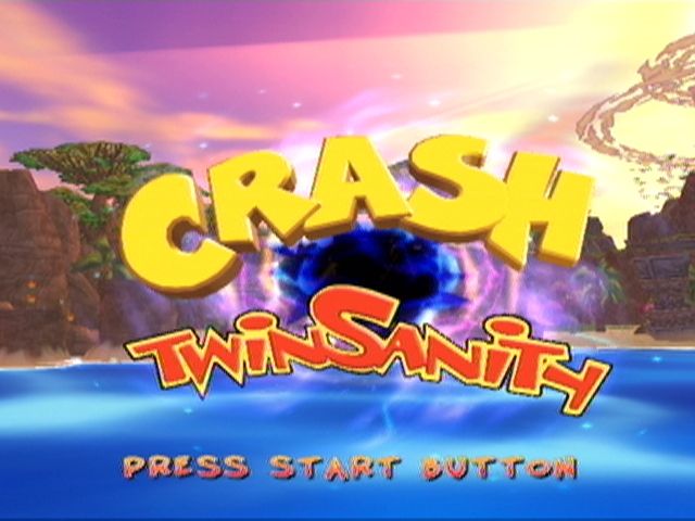 Crash Twinsanity (Xbox) screenshot: Title screen