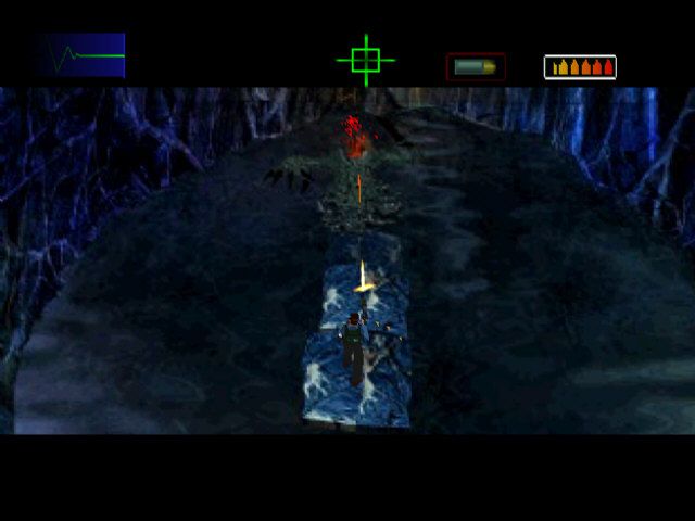 Fear Effect (PlayStation) screenshot: Boss fight