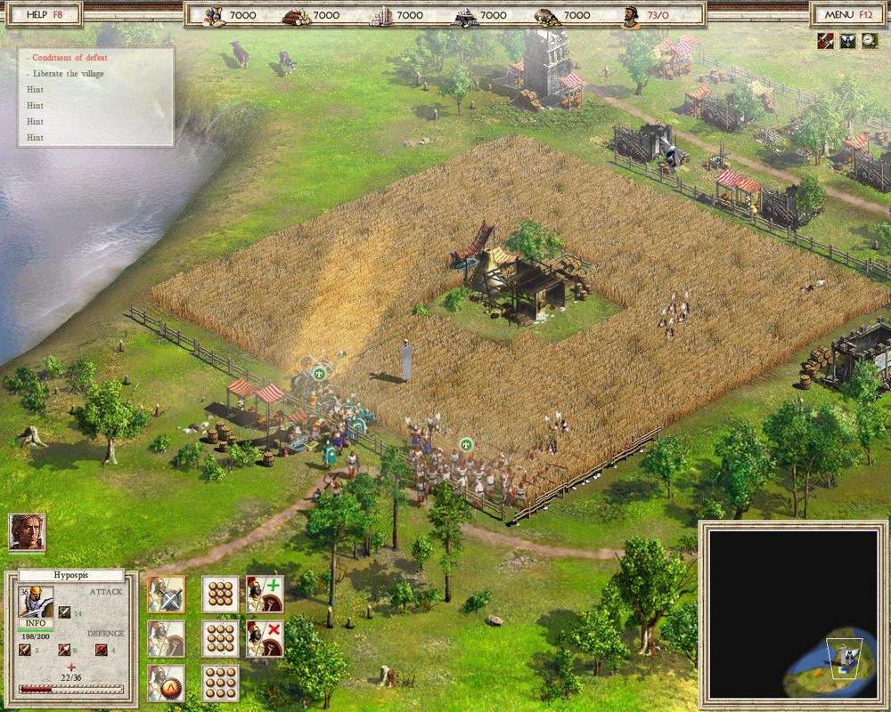 Alexander (Windows) screenshot: Your first battle.