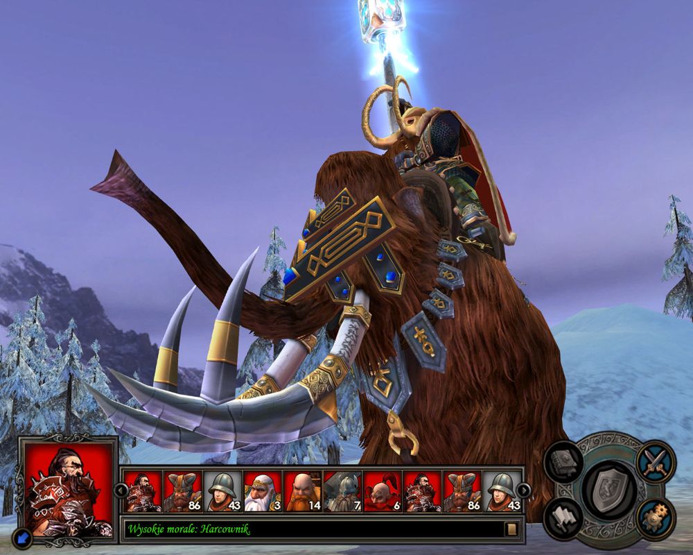 Heroes of Might and Magic V: Hammers of Fate (Windows) screenshot: Ingvar - one of many dwarven heroes in the game.