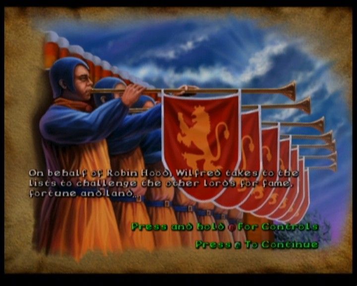 Robin Hood: Defender of the Crown (Xbox) screenshot: Some static screens are more than familiar from the original game.