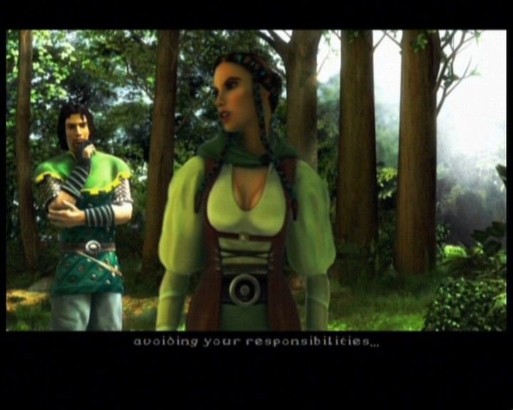 Robin Hood: Defender of the Crown (Xbox) screenshot: Robin's conquest for territory goes easy, but with Marian he never knows.