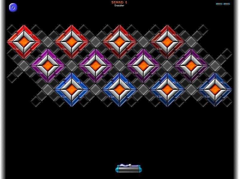 Super DX-Ball (Windows) screenshot: Dazzler - One of many boards in Super DX-Ball.